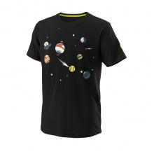 Wilson Tennis Tshirt Planetary Tech (Cotton Blend) black Boys